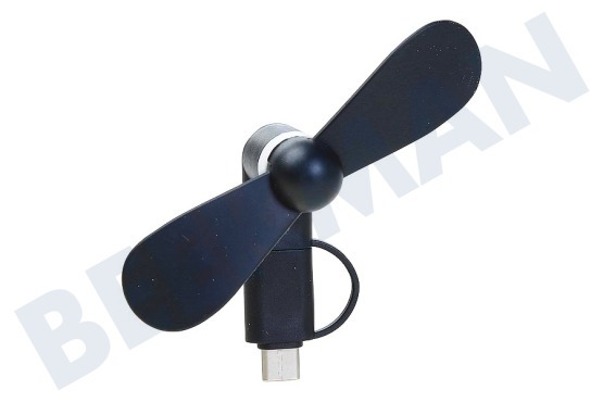 Funtastix  Ventilator Mini Fan, met Lightning en Micro USB plug