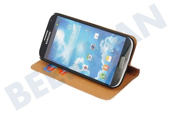 Samsung  Book Case met Creditcard sleuven, Wit, Leder