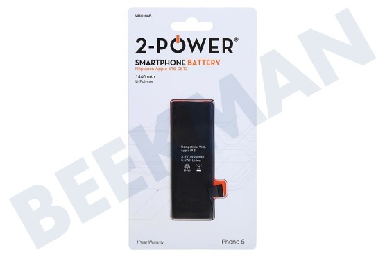2-Power  616-0613 Accu iPhone 5 Li-Polymer mAh 3.8V