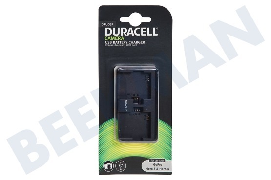 Duracell  DRUCGP USB Batterijlader GoPro Hero 3, Hero 4