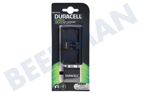 Duracell  DRUCGPH4 USB Batterijlader met H4 batterij GoPro Hero 3, Hero 4