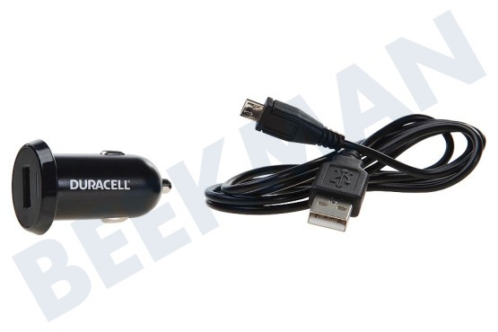 Duracell  DR5022A Single USB Autolader 5V/2.4A + 1M Micro USB Kabel