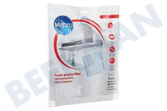 Whirlpool Afzuigkap UGF015 WPRO Universeel Filter met Verzadigingsindicator
