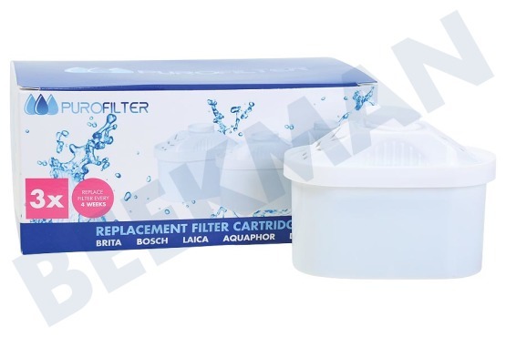 Purofilter  Waterfilter Filterpatroon 3-pack