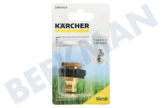 Karcher  2.645-013.0 Messing Kraanstuk G3/4 met G1/2 Reduceerstuk