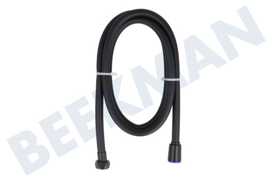 Differnz  Doucheslang Mat zwart 1,5 meter, PVC, 1/2"
