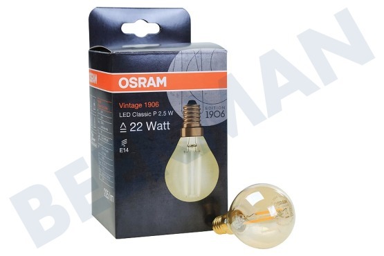 Osram  Osram Vintage 1906 LED Classic P45 2,5W E14