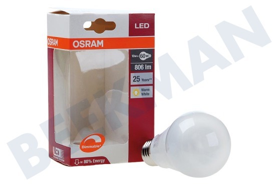 Osram  Ledlamp LED Superstar Classic A60 Advanced Dimbaar Mat