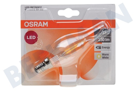 Osram  LED Retrofit Classic BA25 Helder 2W E14 230lm 2700K