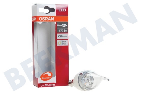 Osram  LED Superstar Classic BA40 Dimbaar Helder 5.4W E14 470lm