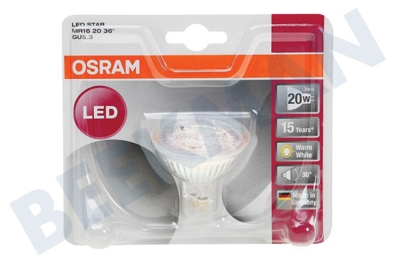 Osram  LED Star MR16 36 Graden 3W GU5.3 230lm