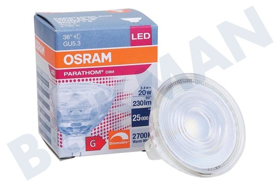 Osram  4058075796454 Parathom Reflectorlamp MR16 GU5.3 Dimbaar 3,4W