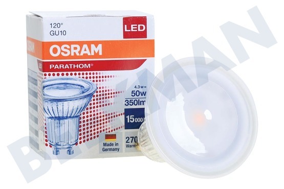 Osram  4058075608030 Parathom Reflectorlamp GU10 PAR16 4.3W 120 Graden