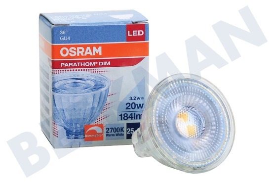 Osram  4058075636620 Parathom Reflectorlamp GU4 MR11 12V 3.2W Dimbaar
