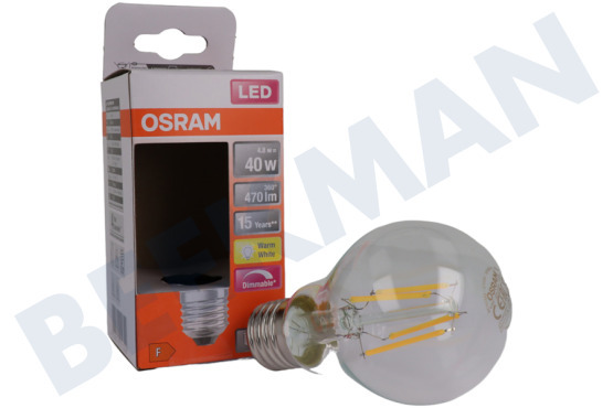 Osram  LED Retrofit Classic A40 Dimbaar E27 4,8W Helder