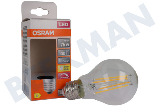 Osram  LED Retrofit Classic A75 Dimbaar E27 7,5W Helder