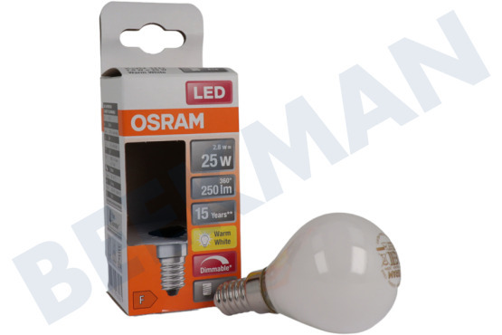 Osram  LED Retrofit Classic P25 Dimbaar E14 2,8W Mat