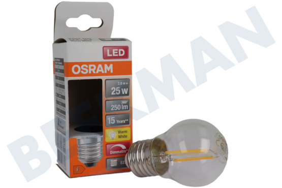 Osram  LED Retrofit Classic P25 Dimbaar E27 2,8W Helder