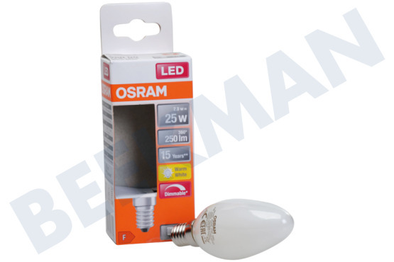 Osram  LED Retrofit Classic B25 Dimbaar E14 2,5W Mat