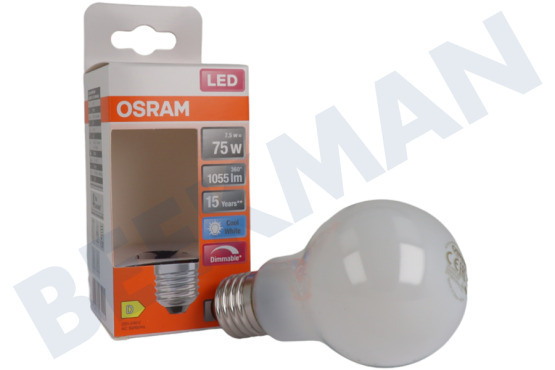 Osram  LED Retrofit Classic A75 Dimbaar E27 7,5W Mat