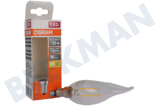 Osram  4058075436640 LED Retrofit Classic BA25 2,5W E14