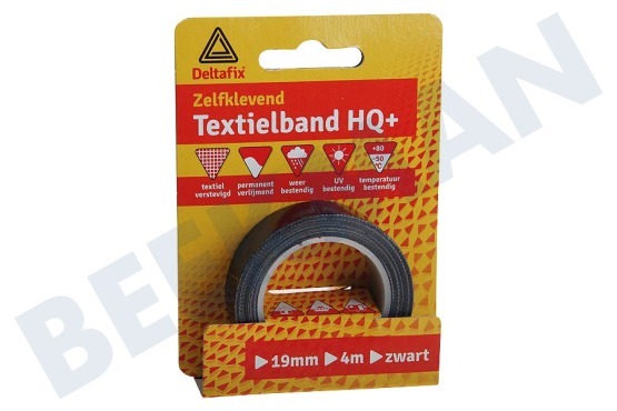 Deltafix  Textielband Textielband Zwart