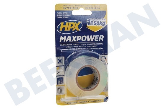 HPX  HT1902 MaxPower Transparant 19mm x 2m