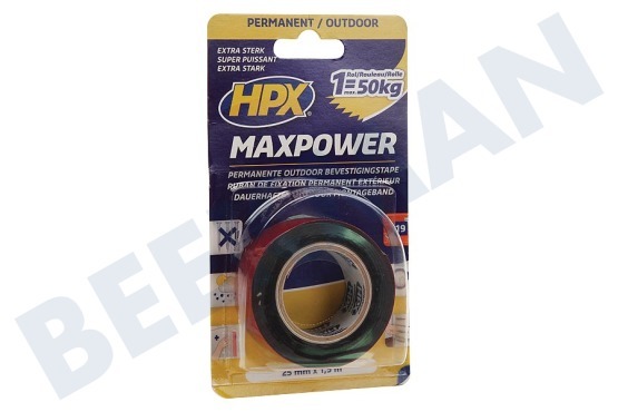 HPX  OT2502 Maxpower Outdoor Antraciet 25mm x 1,5m