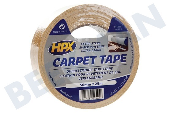 HPX  CT5025 Carpet tape Dubbelzijdig 50mm x 25m