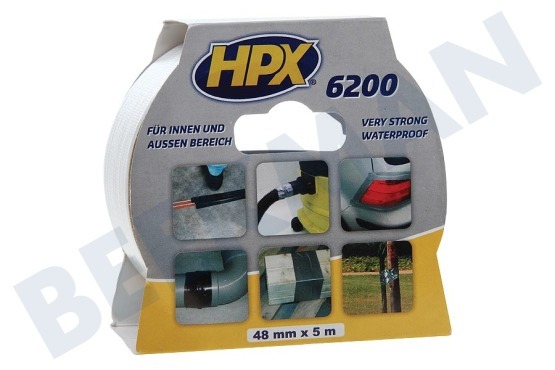 HPX  6200 Pantsertape Repair Wit 48mm x 5m