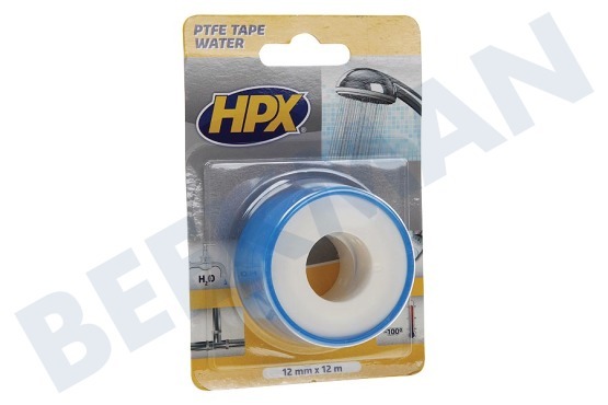 HPX  WT0012 PTFE tape water 12mtr, 12mm breed