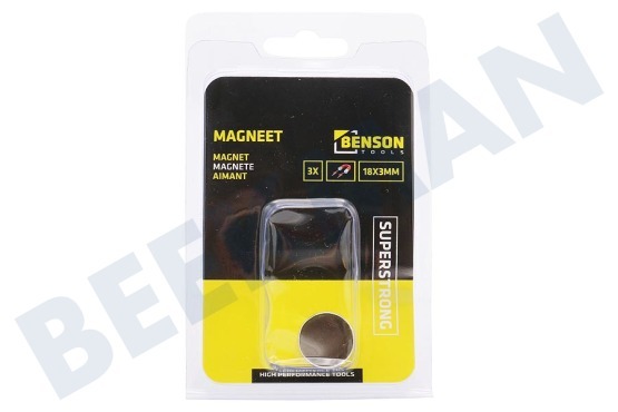 Benson  010786 Magneet Supersterk, 3 stuks