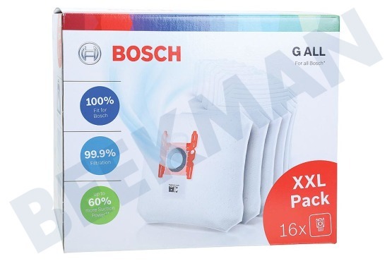 Bosch Stofzuiger BBZ16GALL Stofzuigerzak Type G All XXL Pack