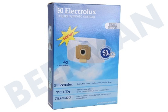 Electrolux Stofzuiger Stofzuigerzak ES53N + 1 micro filter