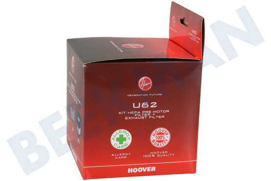 Hoover Stofzuiger 35601182 U62 HEPA- en uitblaasfilter