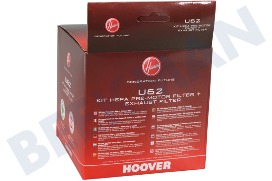 Hoover Stofzuiger 35601182 U62 HEPA- en uitblaasfilter