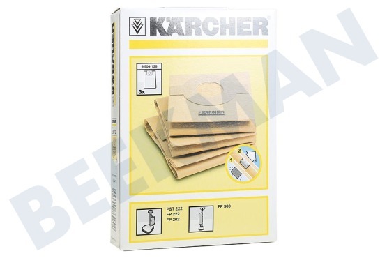Karcher Stofzuiger 6.904-128 Stofzakken FP303 / FP202 3 stuks