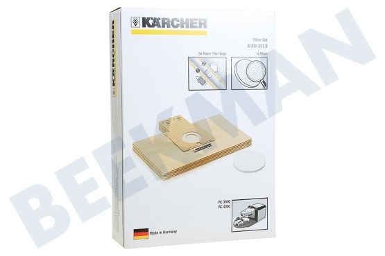 Karcher Stofzuiger 6.904-257.0 Stofzakken Robo Cleaner + microfilter, 5 stuks