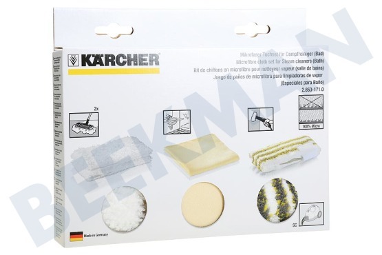 Karcher  2.863-171.0 Microvezel Doekenset Badkamer