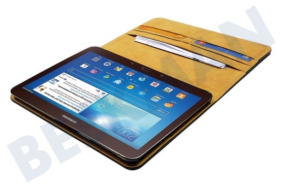 Samsung  Book Case Leder, Zwart, 4 creditcard slots, 1 document slot