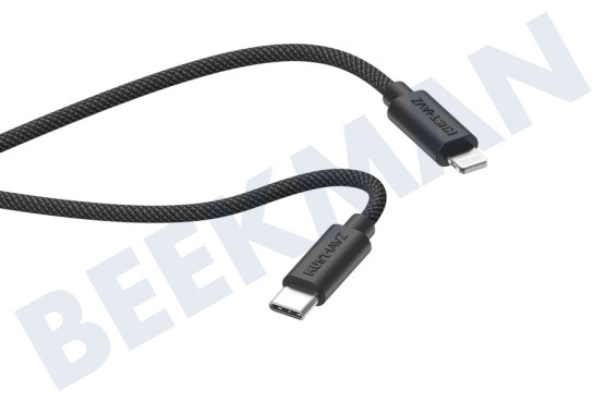 Musthavz  MHBRCABUSBLIGHTB Musthavz USB-C to Lightning Braided Cable 1.0 meter, zw