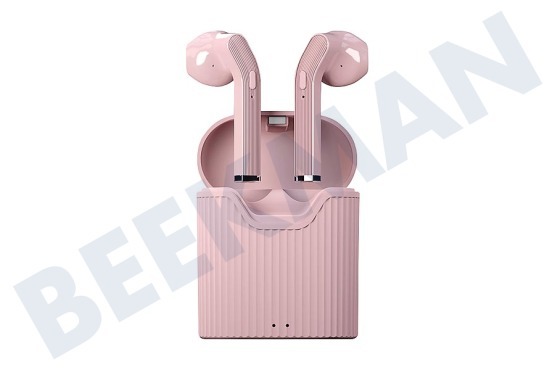 Universeel  Earpods geschikt voor Apple True Wireless Earphones, roze