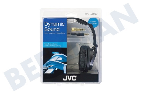 JVC  HA-RX500 Full Size Stereo Hoofdtelefoon Zwart/Zilver