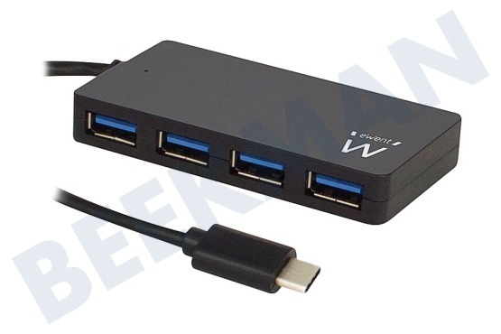Ewent  EW1135 4-Poorts USB Hub Type C Connector