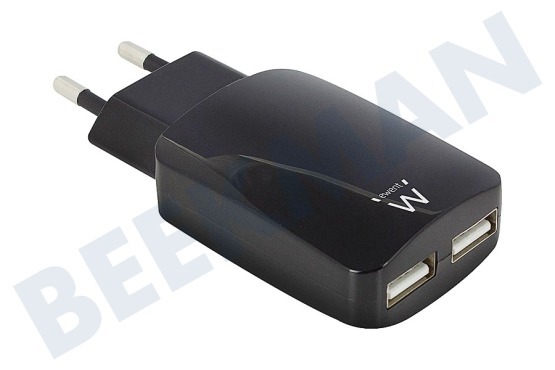 Universeel  EW1312 2-Poorts Smart USB Lader 3.2A