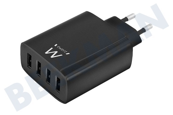 Universeel  EW1314 4-Poorts Smart USB Lader 5.4A