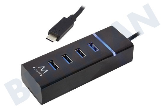 Ewent  EW1137 Ewent 4-Poorts USB 3.1 Gen1 (USB 3.0) Hub Type-C