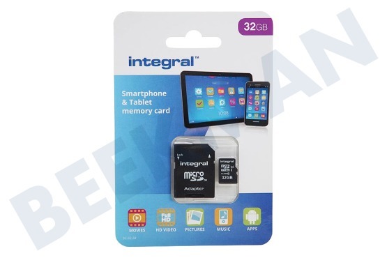 Integral  Memory card Smartphone & Tablet, Class 10 (incl.SD adapter)
