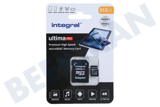 Integral  UltimaPro High Speed Micro SDXC Class 10 512GB