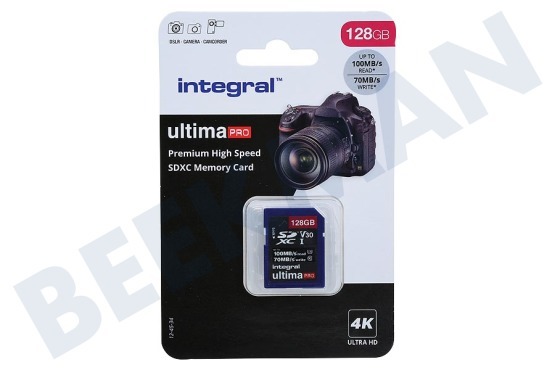 Integral  V30 UltimaPro X2 SDXC Memory Card 128GB